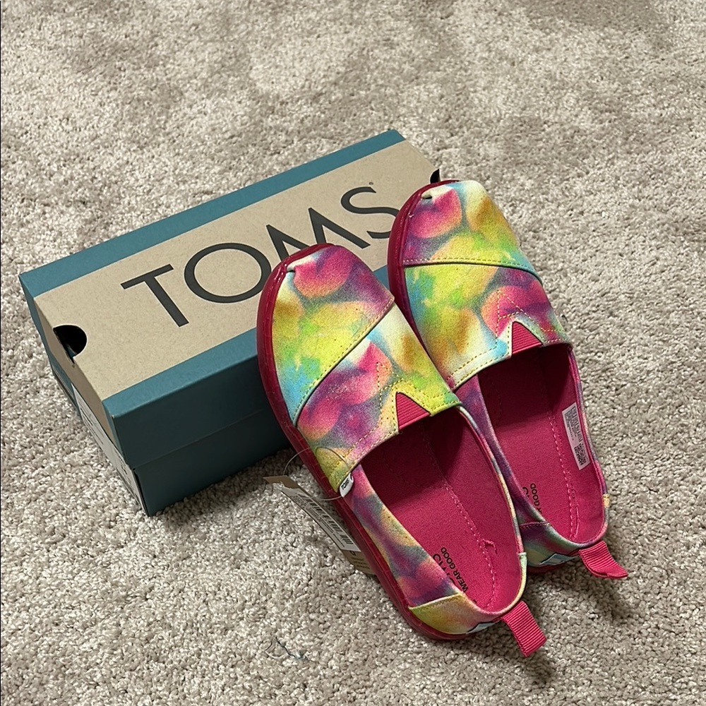 TOMS Kids Colorful Slip-On Loafers